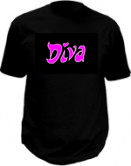 Led футболка - Diva