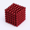 Sfere magnetiche per bambini 216 pezzi - 5 mm rosse