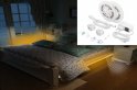 Strisce LED poste sotto il letto + scale 2x striscia 1,5M con sensore di movimento + luminosità regolabile - PACK