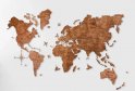 Mappa in legno su decorazione murale - colore rovere 100 cm x 60 cm