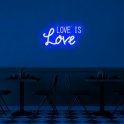 Logo LED lumineux 3D au mur - Love is Love 50 cm