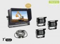 Set for parking with 7" LCD monitor with recording + 3x waterproof camera with 150° angle