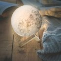 Lámpara de noche de luna Lámpara táctil con luz de galaxia 3D (iluminada)