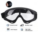 Transparent protective goggles with built-in foam against viruses