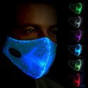 Rave DNB maska za obraz - LED večbarvna
