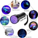 Baterka s uv světlem - UV detekční baterka světlo 395nm ultrafialová s 51x LED výkonem