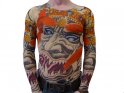 T-shirt tatuagem - rosto assustado