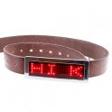 Scrolling buckle - Red metalic