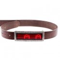 Led belt buckle - Red diamond