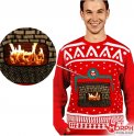 Morph interactieve sweater - Vuur in open haard