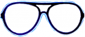 Neon gözlük - Mavi