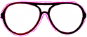 Neon szemüveg - Pink
