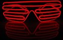 Γυαλιά με μάσκα LED - Κόκκινο