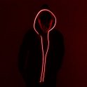 Led illuminant Hoodie - rouge