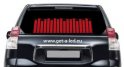 Son Car Stickers - Rouge 42 x11 cm