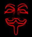 Masks shining Anonymous - Red