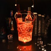 Jääämber LED - veini või šampanja jaoks (joogid / alkohol) - Värviline valgustatud 5,5L