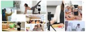 Videocámara vlogging Wifi 4K/5K con pantalla táctil de 3,5" giratoria 180° con LED IR - Ordro M3