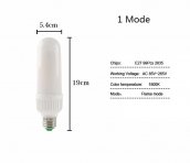 LED žiarovka s efektom horiaceho plameňa - imitujuca oheň 5W