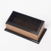 Tapete de mesa Conjunto de luxo 8 unidades para mesa de escritório - (nogueira + couro marrom)