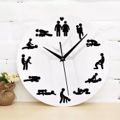 Kamasutra hodiny nástěnné - Hodiny na zeď s motivem Kamasutry 30cm