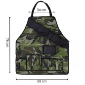 Avental camuflado para churrasco - Avental camuflado militar (tático) para mestre de churrasco com bolsos