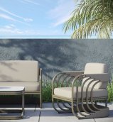 Outdoor patio furniture - Luxury and Modern garden/terrace seating set for 4 people - Denum