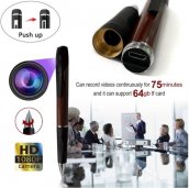 Penna con fotocamera - Registratore nascosto spia FULL HD 1080P + supporto micro SD fino a 64 GB