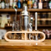 Set shaker per cocktail - macchina per cocktail da 750 ml - kit regalo per baristi accessori argento/oro