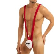 Disfraz de Papá Noel sexy (bóxer/calzoncillos) para hombre (estilo Borat): regalo divertido