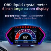 Best hud for car - car onboard computer - OBD Multifunctional sports Accelerometer 6" display
