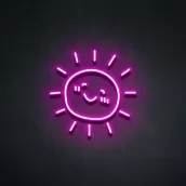 Inscripciones en la pared (LED - 3D) logo SUNNY iluminado con 50 cm