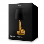 Lampa za pištolj - ZLATNA luksuzna stona lampa u obliku pištolja Berreta