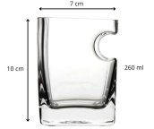 Whiskey glas - unieke bourbon glazen beker met sigarenhouder 260ml