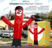 Costum gonflabil - Costum adult RED Man XXL pana la 2,4m + ventilator