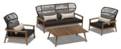 Garden seating - Outdoor furniture elegant set for 4 people for the terrace - Dada
