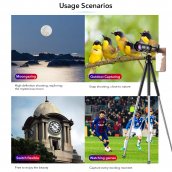 Lionsa súmáil mhóibíleach - lionsa guthán póca telephoto 60x súmáil ó 5m - le haghaidh smartphone le tripod