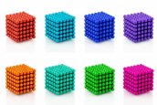 Bolas magnéticas para niños 216 pzs - 5 mm rojo