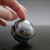 Bola giratória cinética - globo giratório antiestresse com efeito de ilusão óptica hipnótica de 4 cm