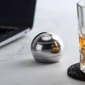 Bola giratória cinética - globo giratório antiestresse com efeito de ilusão óptica hipnótica de 4 cm