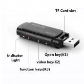Kamera ukrytá v USB klíči s FULL HD + noční vidění + detekce pohybu