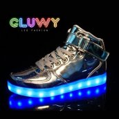 Világítás Sneakers - Ezüst