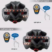 Bike helmet - Intelligent Smart LED helmet with remote control on the handlebars