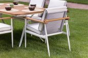 Garden dining set - Luxury garden furniture - table and chair set for 6 people
