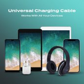 Магнитный зарядный кабель Универсальный вращающийся USB-кабель (Micro/USB C/iPhone)
