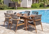 Outdoor table and chairs - Garden dining set for 6 people for the terrace / garden - Konu