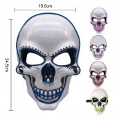 LED ansiktsmask - Skalleblå
