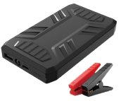 Powerbank battery 7200 mAh + portable car jump starter + starting cables + LED light