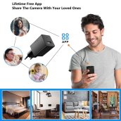Kamera v USB nabíjačke - USB adaptér s Wifi / P2P (app iOS / Android) + detekcia pohybu