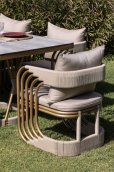 Garden dining set modern and luxury - Outdoor table for 6 people for the terrace - Galot